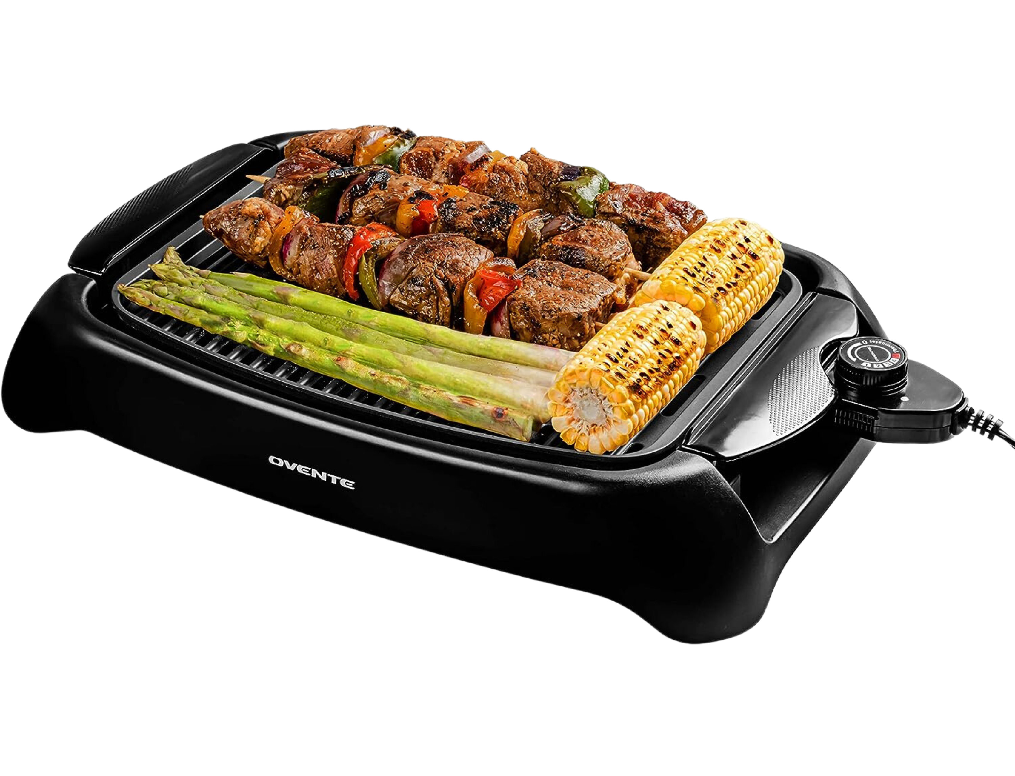 Ovente 13x10 Electric Cooking Grill Black